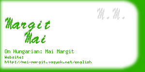 margit mai business card